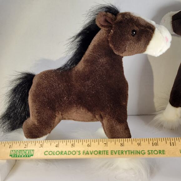 Pair of Gund Plush Horses, Brown and White, Soft Toys Stuffed Animals Dale - Picture 8 of 16